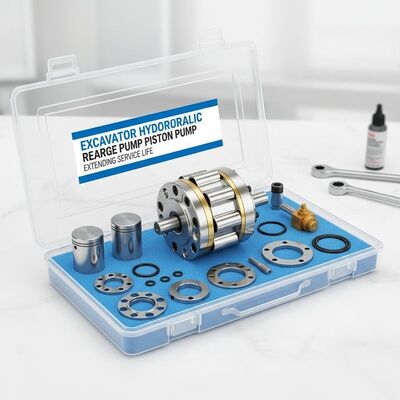 Single Cylinder Hydraulic Charge Pump with Horizontal Pump Shaft for Operating Temperatures -20°C to 80°C