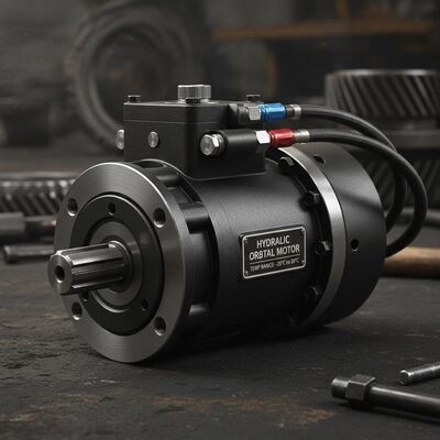 Hydraulic Orbit Motor with Cast Iron Construction and Flange or Foot Mounting for Industrial Machinery in -20°C to 80°C Range