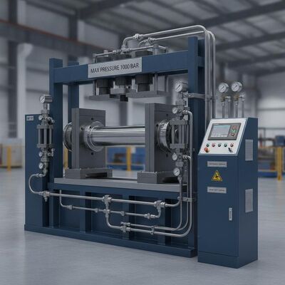 1000 Bar 10 Tons Hydraulic Cylinder Test Bench with 35 MPa Maximum Test Pressure for Heavy Duty Testing